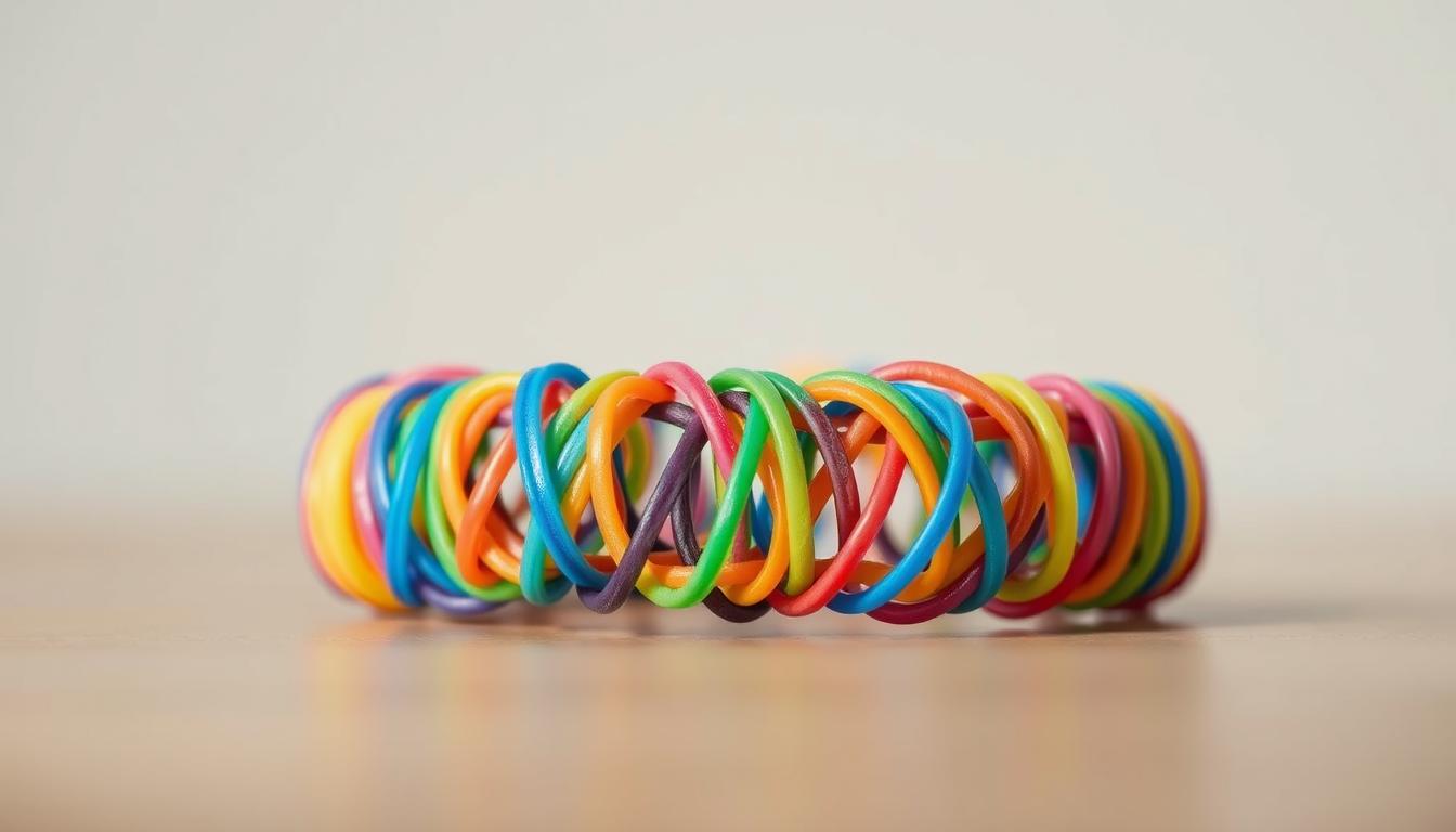 jak zrobić bransoletkę z gumki